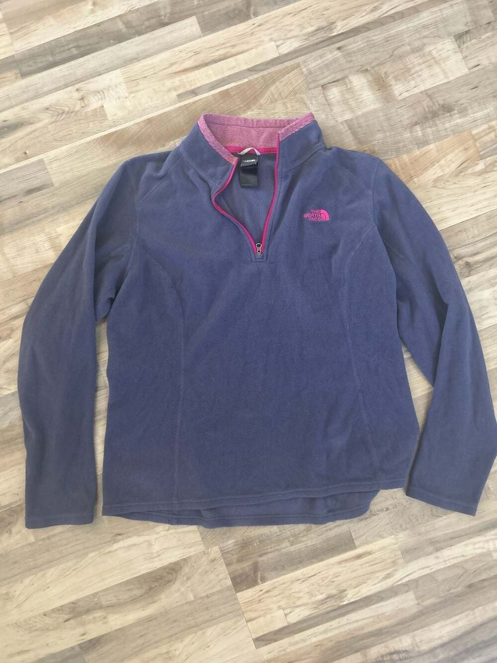 The North Face Women's TKA 100 1/4 Zip Fleece Pullover Purple Size Large